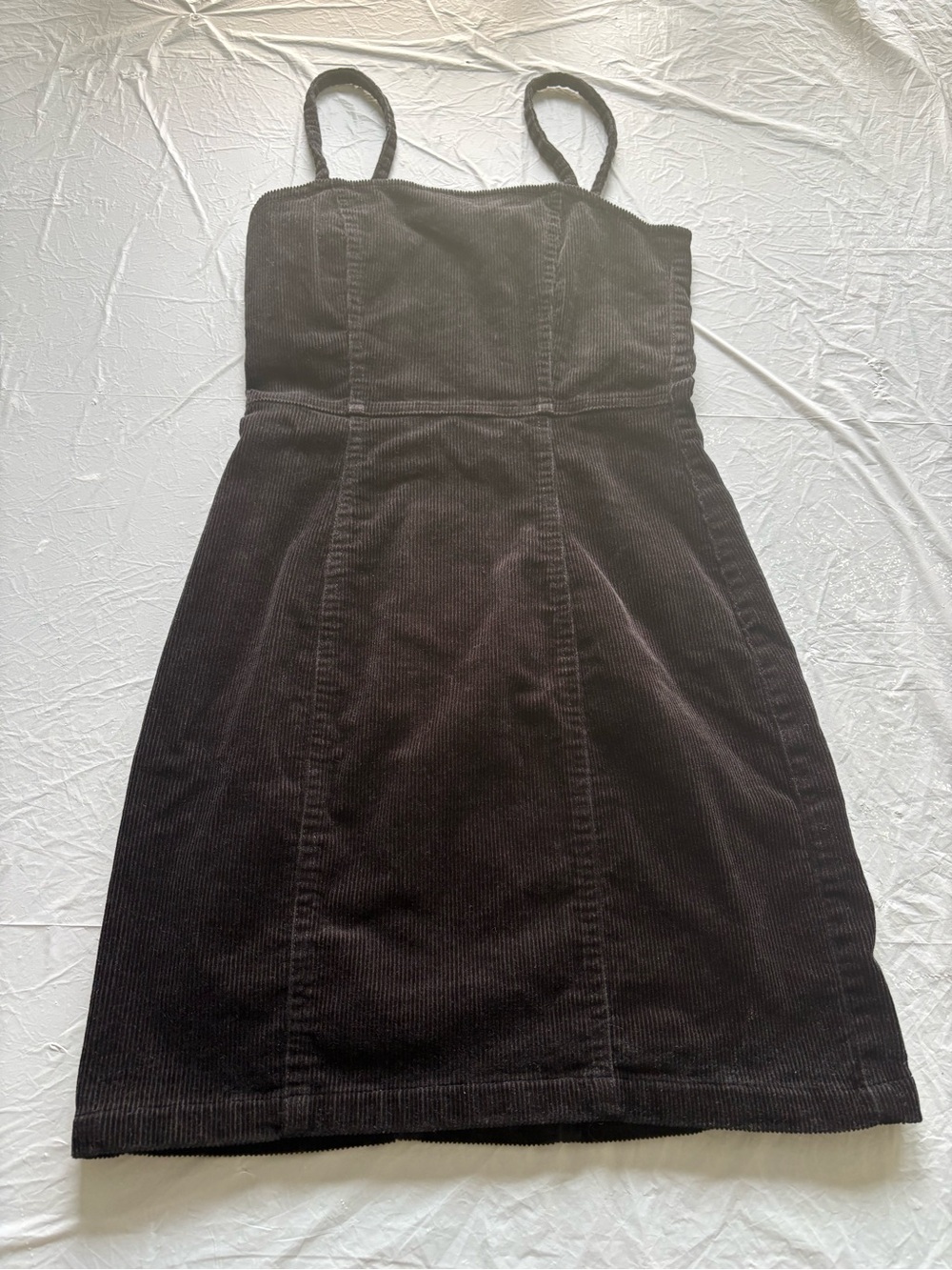H&M Black Corduroy Mini Dress